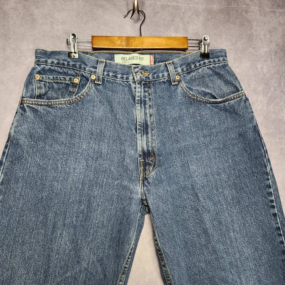 Vtg Levis 550 Relaxed Fit Jeans Mens 36‎ 38x32 Blue Medium Wash Vintage Tapered